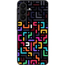 Le Balvo Samsung Galaxy A27 Uyumlu Renkli Karışık Çizgiler Baskılı Silikon Kılıf