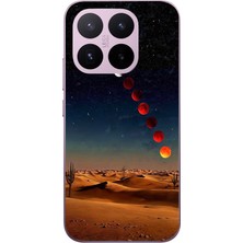 Le Balvo Xiaomi 17T Uyumlu Ayın Geçişi Baskılı Silikon Kılıf