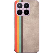 Le Balvo Xiaomi 17T Uyumlu Retro Gökkuşağı Baskılı Silikon Kılıf