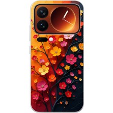 Le Balvo Xiaomi 17 Pro Max Uyumlu Sonbahar Çiçekleri Baskılı Silikon Kılıf