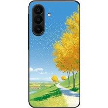 Le Balvo Samsung Galaxy A27 Uyumlu Sarı Sonbahar Ağacı Baskılı Silikon Kılıf