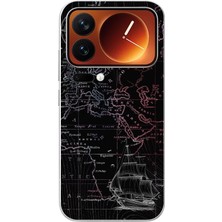 Le Balvo Xiaomi 17 Pro Max Uyumlu Denizci Dünya Haritası Baskılı Silikon Kılıf