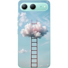 Le Balvo Tecno Spark 40 5g Uyumlu Buluta Çıkan Merdiven Baskılı Silikon Kılıf
