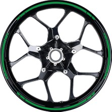Motiker Yazısız Uzun Kısa Kesikli Tek Renk 16'lı Jant Sticker Modeli