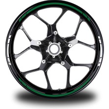 Motiker Yazısız Uzun Kısa Kesikli Çift Renk 16'lı Jant Sticker Modeli