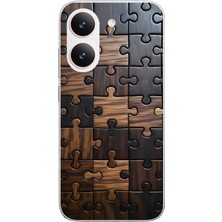 Le Balvo Poco X8 Pro Uyumlu Puzzle Baskılı Silikon Kılıf