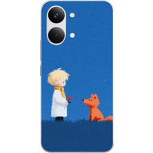 Le Balvo Poco X8 Pro Max Uyumlu Sarışın Çocuk ve Köpek Baskılı Silikon Kılıf