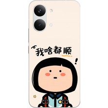 Le Balvo Poco X8 Pro Max Uyumlu Koreli Kız Baskılı Silikon Kılıf