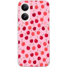 Le Balvo Poco X8 Pro Uyumlu Pembe Kirazlar Baskılı Silikon Kılıf
