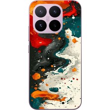 Le Balvo Xiaomi 17T Uyumlu Boya Karışımı Baskılı Silikon Kılıf