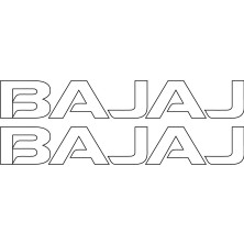 Bajaj Yazılı Mini Sticker Etiket Modeli