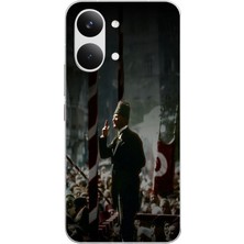 Le Balvo Poco X8 Pro Max Uyumlu Atatürk Hitap Ediyor Baskılı Silikon Kılıf