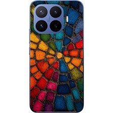 Le Balvo Xiaomi 17T Pro Uyumlu Gökkuşağı Renkli Kaldırım Baskılı Silikon Kılıf