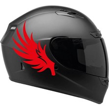 Motiker Tek Renk Kanat ( Wing Helmet Stickers ) Kask Sticker Etiket Modeli 2