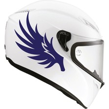 Motiker Tek Renk Kanat ( Wing Helmet Stickers ) Kask Sticker Etiket Modeli 2