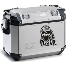Motiker Kuru Kafa Desenli Dakar Motosiklet Çanta Sticker Etiket Modeli - 2