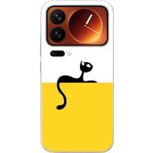 Le Balvo Xiaomi 17 Pro Max Uyumlu Dişi Kedi Baskılı Silikon Kılıf