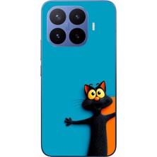 Le Balvo Xiaomi 17T Pro Uyumlu Kedi Uyarısı Baskılı Silikon Kılıf