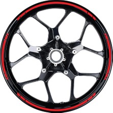 Motiker Yazısız Uzun Kısa Kesikli Tek Renk 16'lı Jant Sticker Modeli