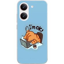 Le Balvo Poco X8 Pro Uyumlu L'm Ok Baskılı Silikon Kılıf