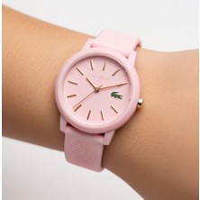 Lacoste Kadın Kol Saati Lac2001213 Pembe Silikon Kordonlu Suya Dayanıklı Quartz Mekanizma