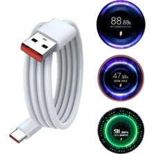 Maesko Type C Yüksek Hızlı Şarj Aleti Beyaz 120W Ultra Uzun Ömürlü
