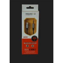 Megatech JH030 1mt Aux Kablo Çelik Type-C 3.5AUX  (Kutulu) (Kdo)