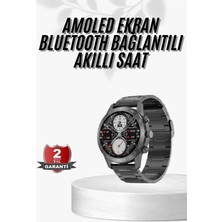 Maesko Erkeklere Özel Akıllı Saat Çelik Kordon Bluetooth Bağlantılı Ios ve Android Uyumlu