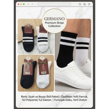 Germano Kolej Çorap (2Siyah+2Beyaz)