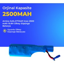 Ümit Maker Arnica Sofa ET13401 Inox 2500 Mah 10.8V Dikey Süpürge Batarya
