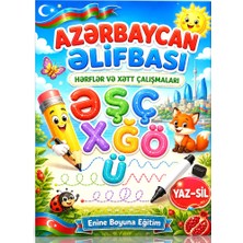 Enine Boyuna Eğitim Azərbaycan Əlifbası – Hərflər Və Xətt Çalışmaları (Yaz-Sil)