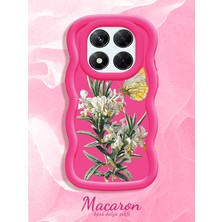 HONTINGA Xiaomi Redmi Note 14 Pro 4g Uyumlu Kılıf Düşüme Önleyici Basitlik Anti Düşme Kamera Koruyucu Basit Kırmızı Yumuşak Silikon Couple Telefon Kılıfı Kelebek Desen K9-0324