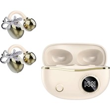 Maesko Kulak Klipsli Bluetooth Kulaklık Kompakt ve Hafif 2 Kurdele Küpe Hediyeli