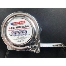 Bay-Tec MK4145 3mt 16MM Krom Şerit Metre (Kdo)