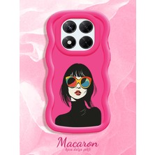 HONTINGA Xiaomi Redmi Note 14 Pro 4g Uyumlu Kılıf Düşüme Önleyici Basitlik Anti Düşme Kamera Koruyucu Basit Kırmızı Yumuşak Silikon Couple Telefon Kılıfı Kız Desen K9-0325