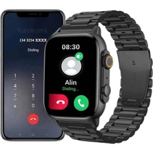 Maesko Akıllı Saat Arama Konuşma Gps ve Nfc Özelliği 3 Kordonlu Amoled Ekran