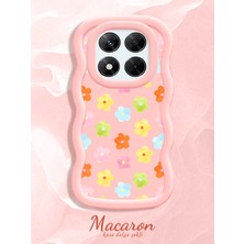 HONTINGA Xiaomi Redmi Note 14 Pro 4g Uyumlu Kılıf Düşüme Önleyici Basitlik Anti Düşme Kamera Koruyucu Basit Pembe Yumuşak Silikon Couple Telefon Kılıfı Çiçekli Desen K9-0327