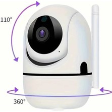Maesko Baby Kamera Kablosuz 720P Beyaz 360 Derece Wifi Kamera Full Hd 1080P