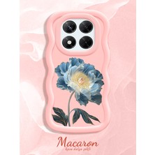 HONTINGA Xiaomi Redmi Note 14 Pro 4g Uyumlu Kılıf Düşüme Önleyici Basitlik Anti Düşme Kamera Koruyucu Basit Pembe Yumuşak Silikon Couple Telefon Kılıfı Çiçekli Desen K9-0326