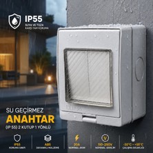 Nexo Su Geçirmez Anahtar(Ip 55) 2 Kutup 1 Yönlü