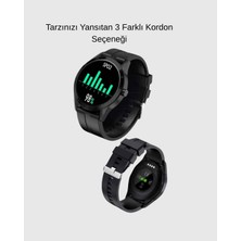 Maesko Amoled Ekranlı Akıllı Saat – 3 Kordon Seçenekli, Suya Dayanıklı, Kalp Atış ve Uyku Takip Özellikli