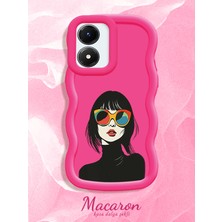HONTINGA Vivo Y02S Uyumlu Kılıf Düşüme Önleyici Basitlik Anti Düşme Kamera Koruyucu Basit Kırmızı Yumuşak Silikon Couple Telefon Kılıfı Kız Desen K9-0325