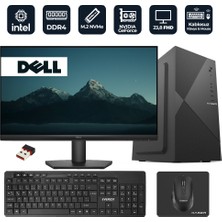 Xaser Officepro D22 Intel Core I5-12400F 8gb Ram 512GB M.2 Nvme SSD 2gb GT610 23.8" Dell Monitörlü Masaüstü Ofis Bilgisayarı