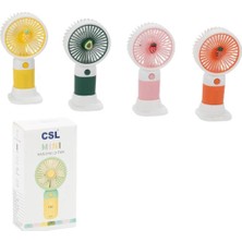 Csl Cs-38 Şarjlı Mini Fan Turuncu (Kdo)