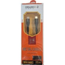 Megatech Mt-Dt-T 1mt USB Type-C To Type-C Şarj ve Data Kablosu (Kdo)