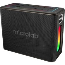 Microlab M60 Vega 15000MAH Batarya  Wireless Mikrofonlu Siyah Gri USB + Tf Kart + Bluetooth Powerban (Kdo)