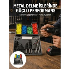 Mariposa Secret Kapsamlı Matkap Ucu Seti Organizer Kutulu Ahşap Metal Beton Delme Yeni Nesil