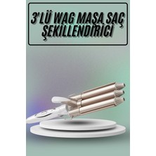 Maesko Saç Şekillendirici Wag Maşa Üçlü Yüksek Isı Ayarlı Seramik Kaplama