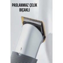 Maesko 4 Taraklı Profesyonel Şarjlı Saç ve Sakal Kesme Tıraş Makinesi Seti