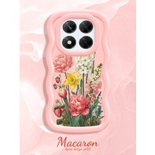 HONTINGA Xiaomi Redmi Note 14 Pro 4g Uyumlu Kılıf Düşüme Önleyici Basitlik Anti Düşme Kamera Koruyucu Basit Pembe Yumuşak Silikon Couple Telefon Kılıfı Çiçekli Desen K9-0323